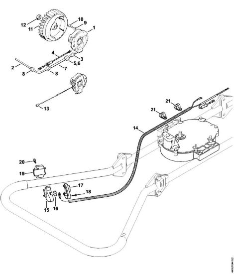 Impianto di accesione, Interruttore di arresto BT 360 BT 360 brand Stihl